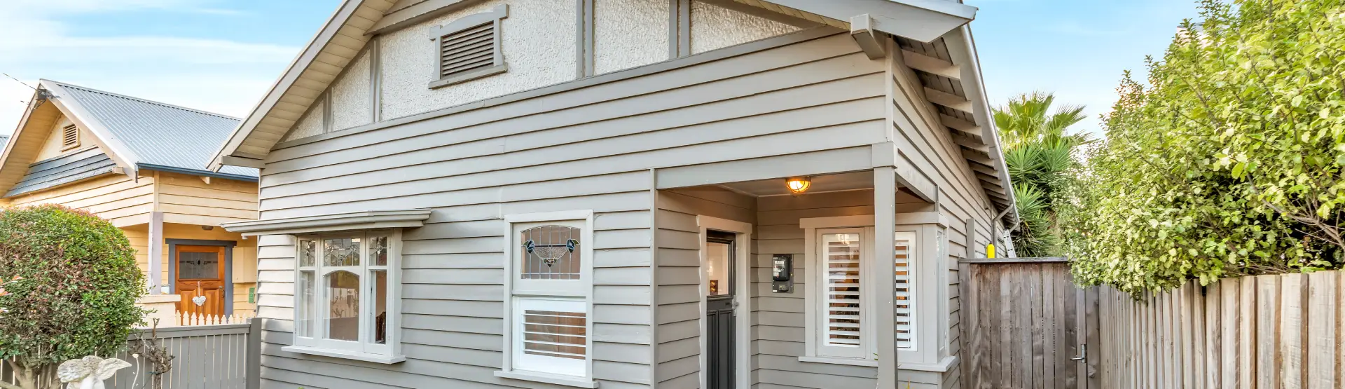 Newly renovated Queenslander home on a sunny day