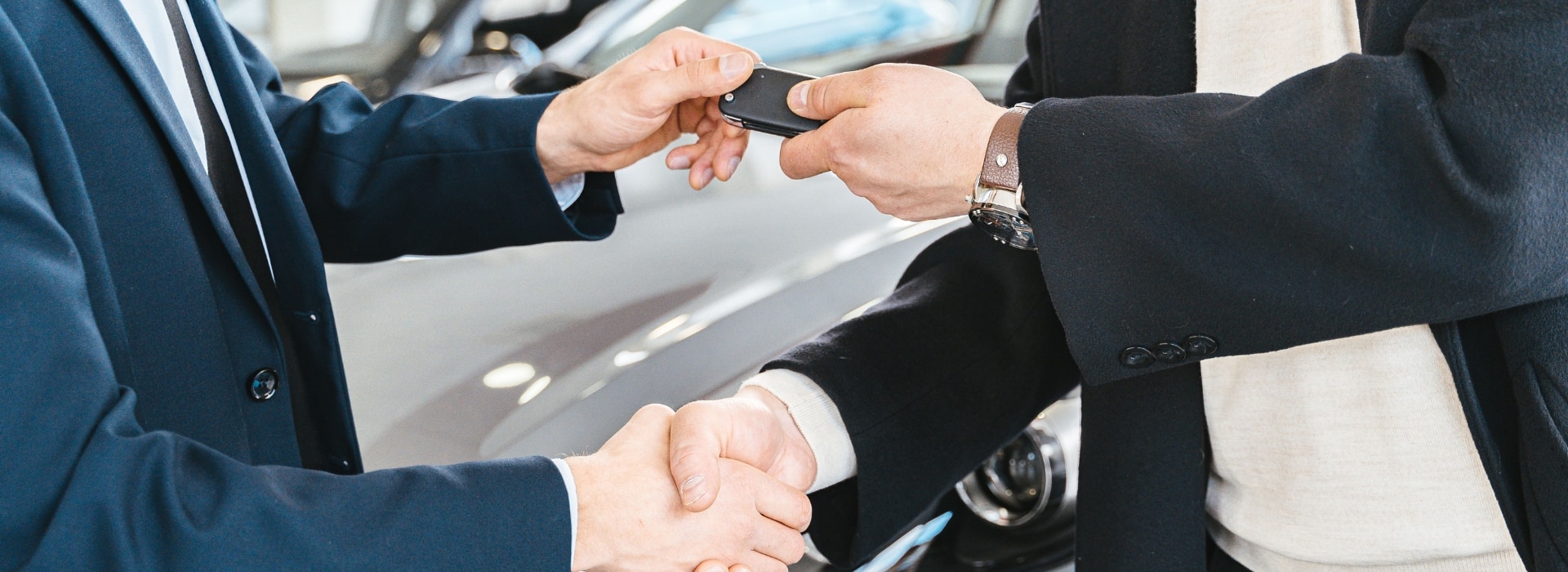 Fox Finance Group customer collecting the keys to their car after a bad credit car loan approval